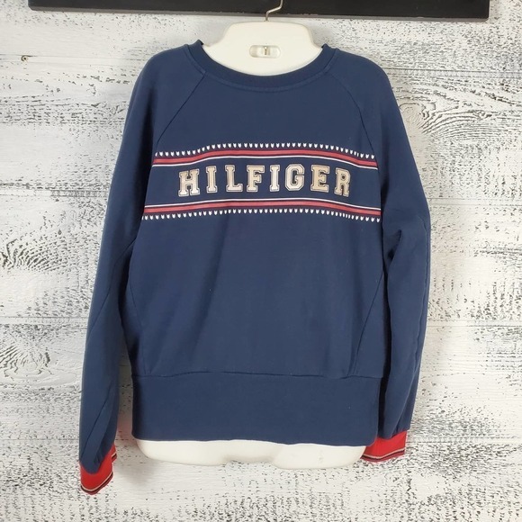 Tommy Hilfiger Blue Red Long Sleeves Pullover Lounge Sweater Lot of 3 - Picture 6 of 15